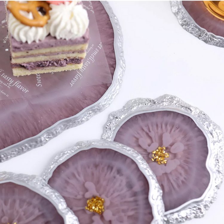 Силиконовый молд - Поднос с живым краем, 36x27см 1 шт. — картинка 4