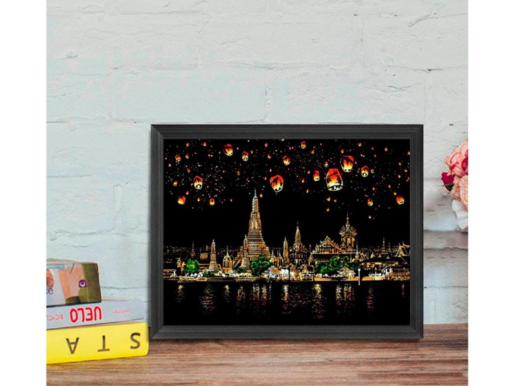 Скретч-картина «Chiang Mai» (цветная) — картинка 6