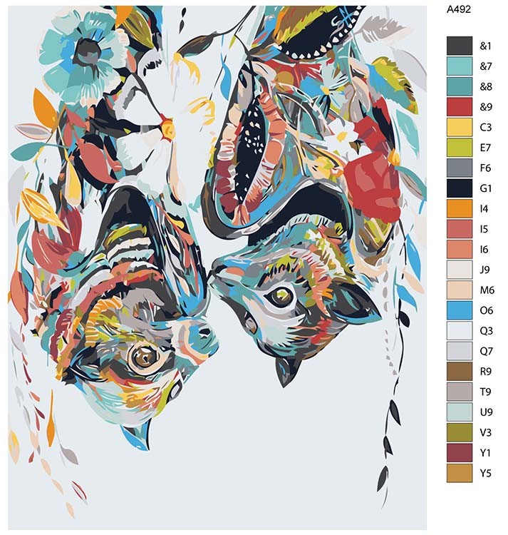 Картина по номерам «Летучие мыши» — картинка 2