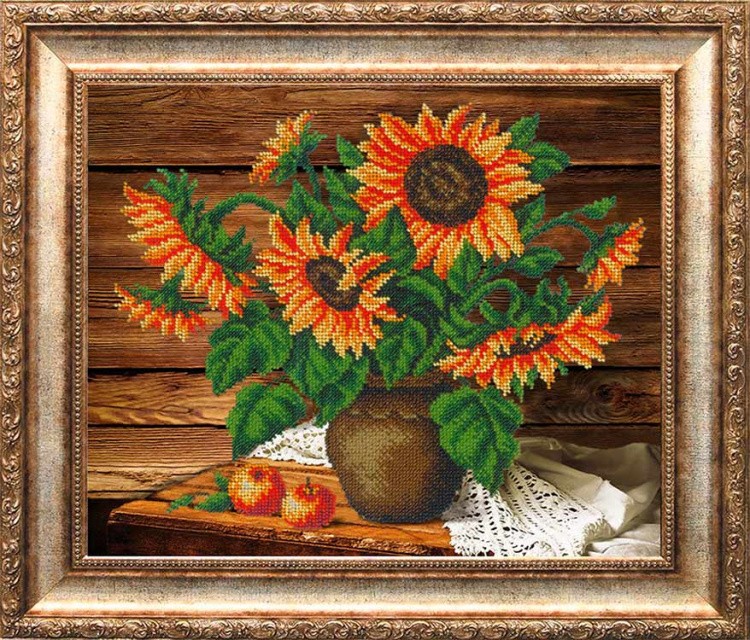 Набор вышивки бисером «Подсолнухи» — картинка 2