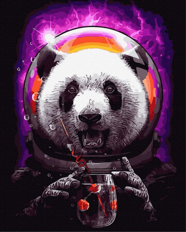 Картина по номерам «Веселая панда»