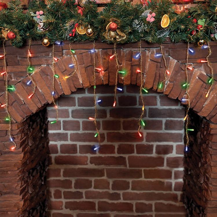 Электрогирлянда светодиодная «Бахрома», 100 ламп, 2х0,5 м, многоцветная — картинка 4