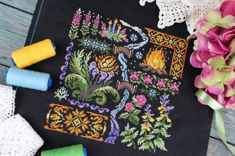 Набор для вышивания «Семплер. Ночь на Ивана Купала» — картинка 4