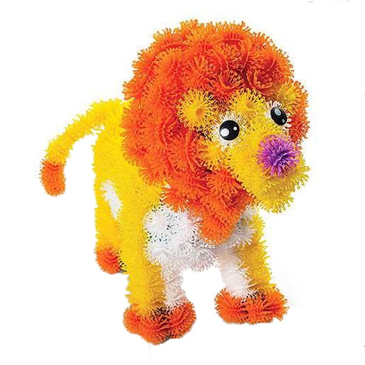 Конструктор-липучка Вязкий Пушистый шарик (Bunchems) 600 деталей — картинка 9