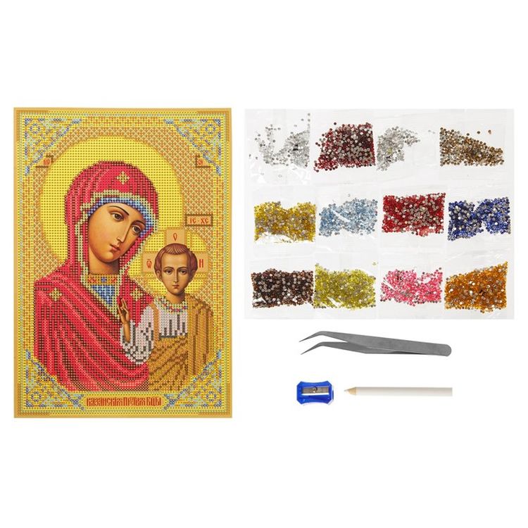 Алмазная вышивка «Божья Матерь» — картинка 3