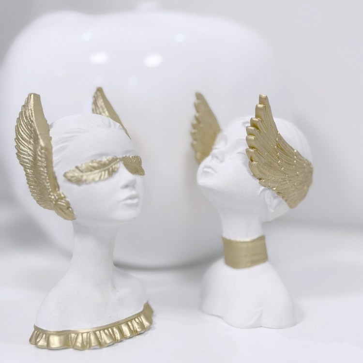 Силиконовый молд - Статуэтка девушка с крыльями №1, 15,5x12см, 1 шт. — картинка 2