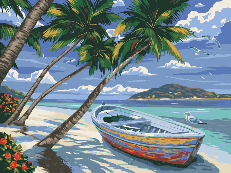 Картина по номерам «Тропический пляж»