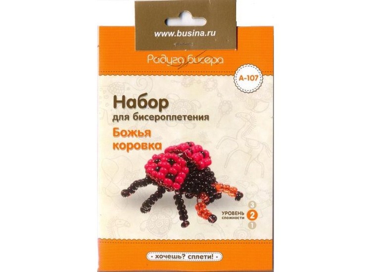 Набор для бисероплетения «Игрушка Божья коровка» — картинка 2