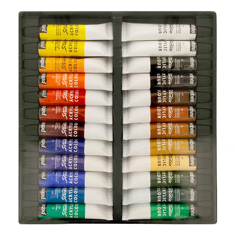 Набор акриловых красок Pebeo Studio Acrylics, 24 цвета — картинка 2