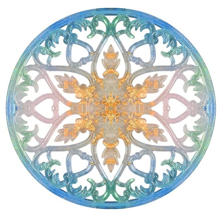 Силиконовый молд - Резной круг №3, d 20 см, 1 шт. — картинка 2