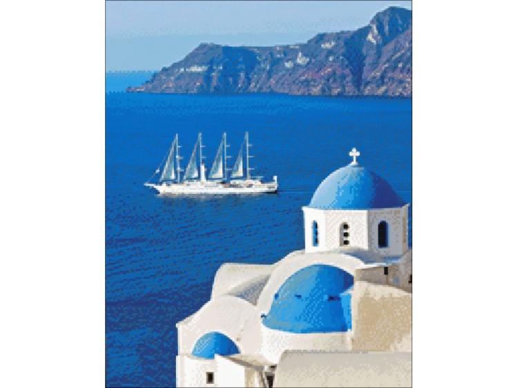 Алмазная вышивка «Санторини» — картинка 2