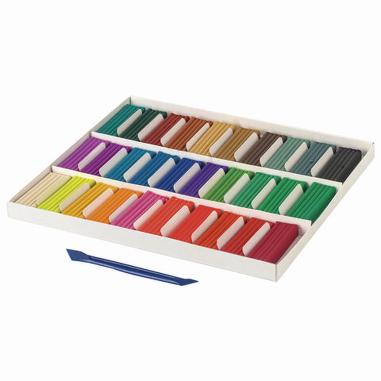 Пластилин классический Юнландия «Юный волшебник», 30 цветов, 600 г, со стеком — картинка 2