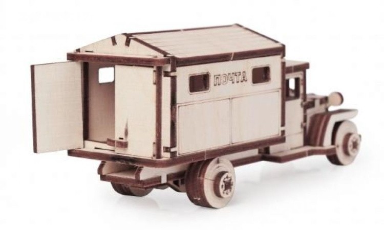 Конструктор из дерева «Грузовичок Почта», Армия России — картинка 2