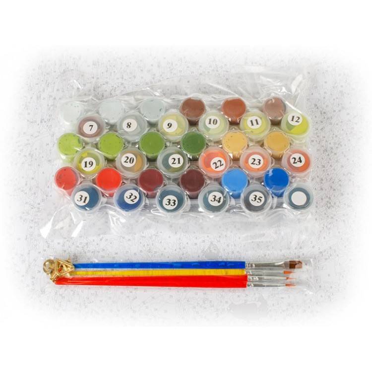 Картина по номерам «Яблочный ежик» — картинка 3