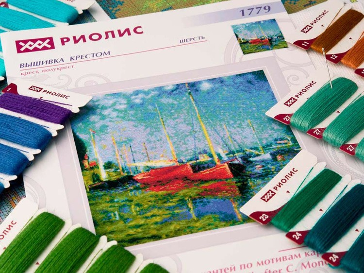 Набор для вышивания «Аржантей» Клода Моне — картинка 5
