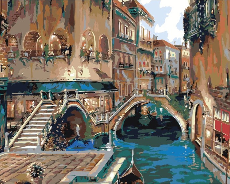 Картина по номерам «Венецианские мостики»