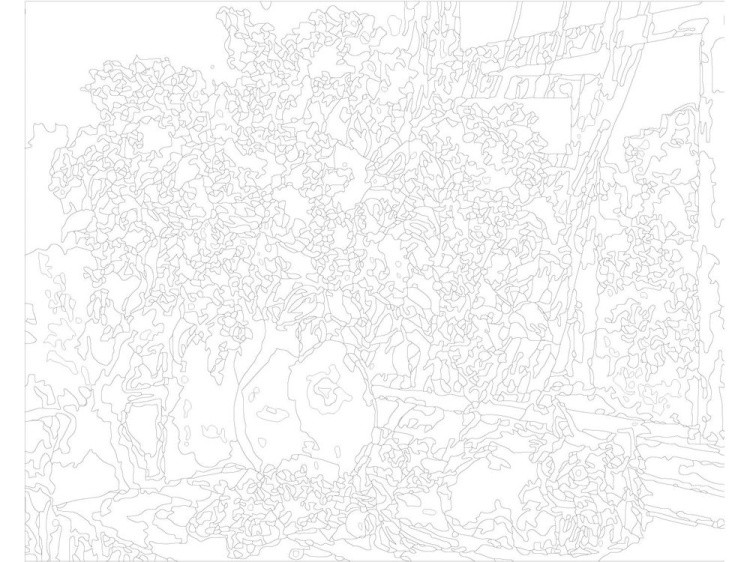 Картина по номерам «Котёнок и букет цветов» — картинка 3