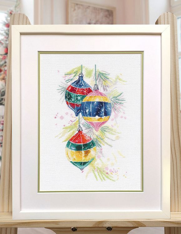 Набор для вышивания «Новогодние игрушки» — картинка 2