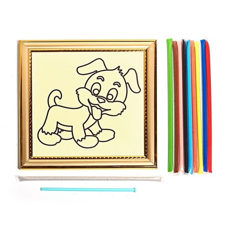 Набор для раскрашивания цветным песком «Кораблик» — картинка 3