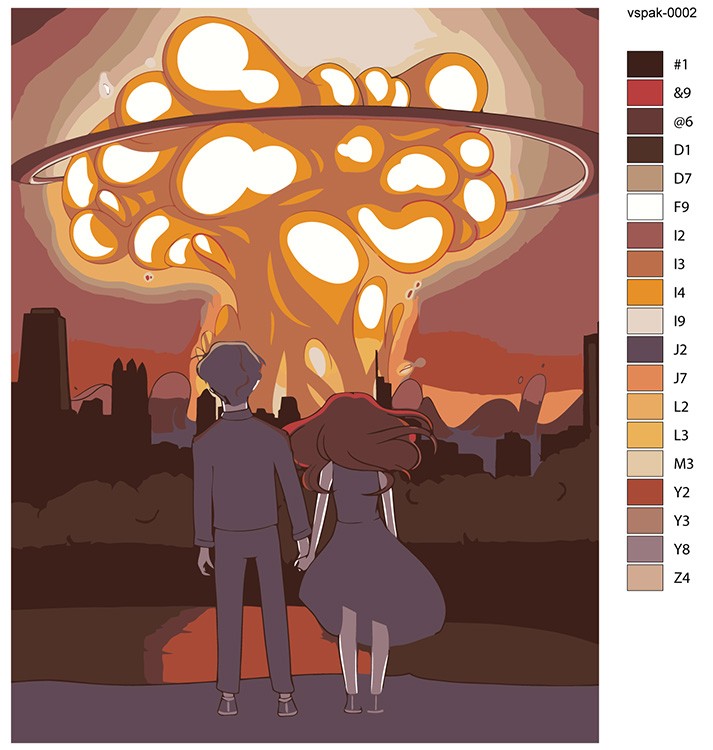 Картина по номерам «Vspak: Взрыв арт» — картинка 2
