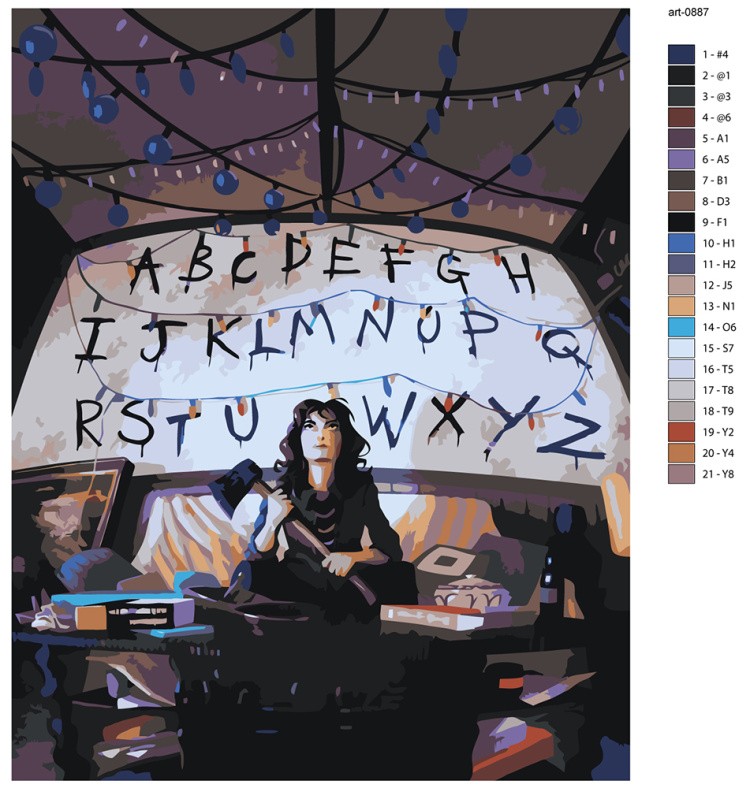 Картина по номерам ОСД Очень странные дела — картинка 2