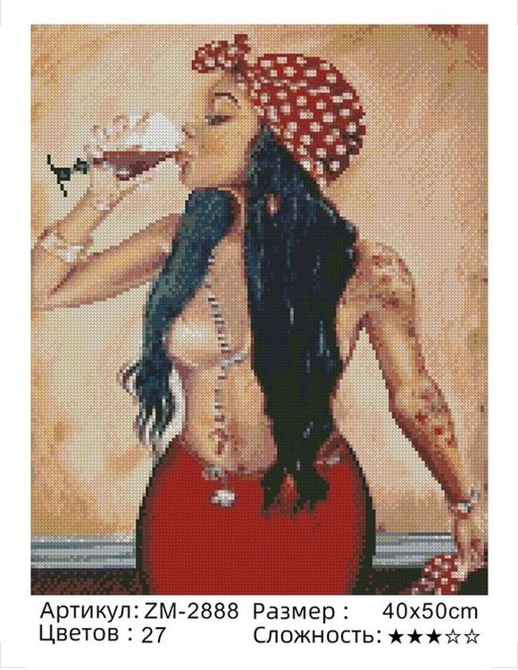 Алмазная вышивка «Девушка» — картинка 2
