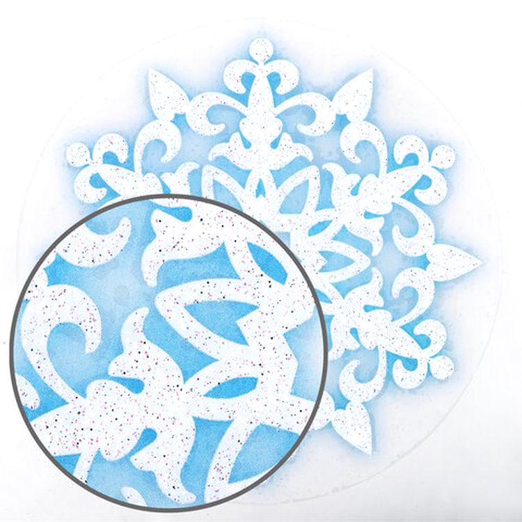 Украшение для окон и стекла «Голубые снежинки 4» — картинка 3