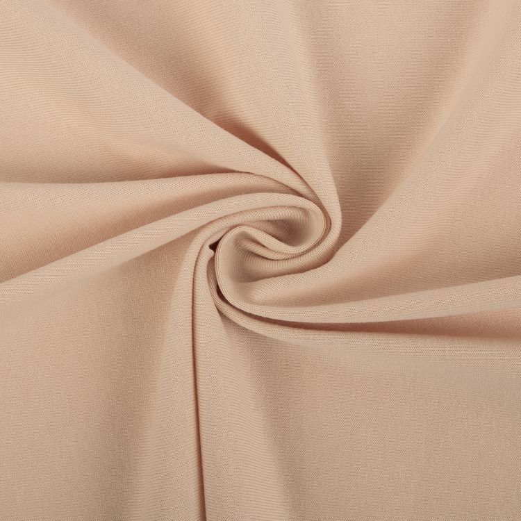 Трикотаж кукольный, 5 м x 165 см, 225 г/м2, 100% хлопок, цвет: №03 розовый/кремовый, Peppy — картинка 2