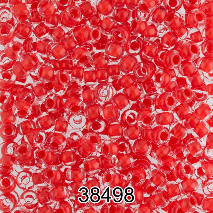 Бисер Чехия круглый 5 10/0, 2,3 мм, 500 г, цвет: 38498 красный