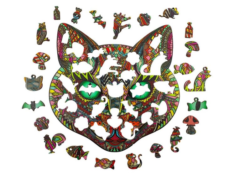 Деревянные пазлы Happycon «Фантастический Кот» — картинка 2