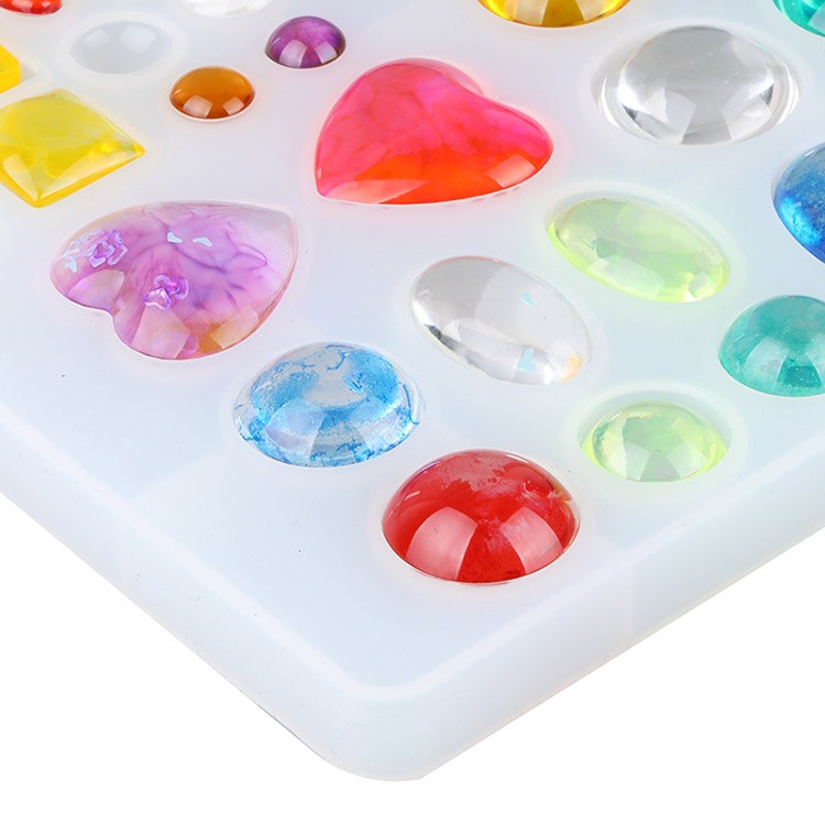 Силиконовый молд для кабошонов Epoxy Master, 25,5х16 см — картинка 8