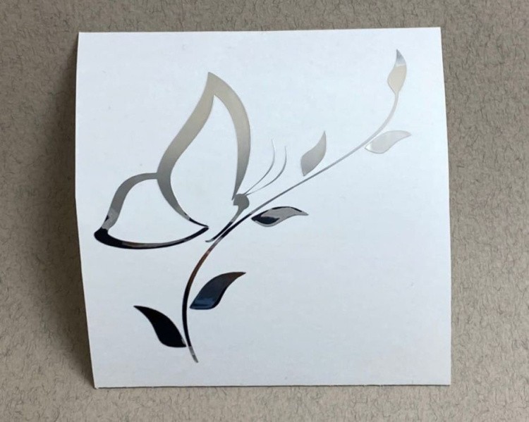 №211 Наклейка (Серебро) Sticker, Art Blong — картинка 2