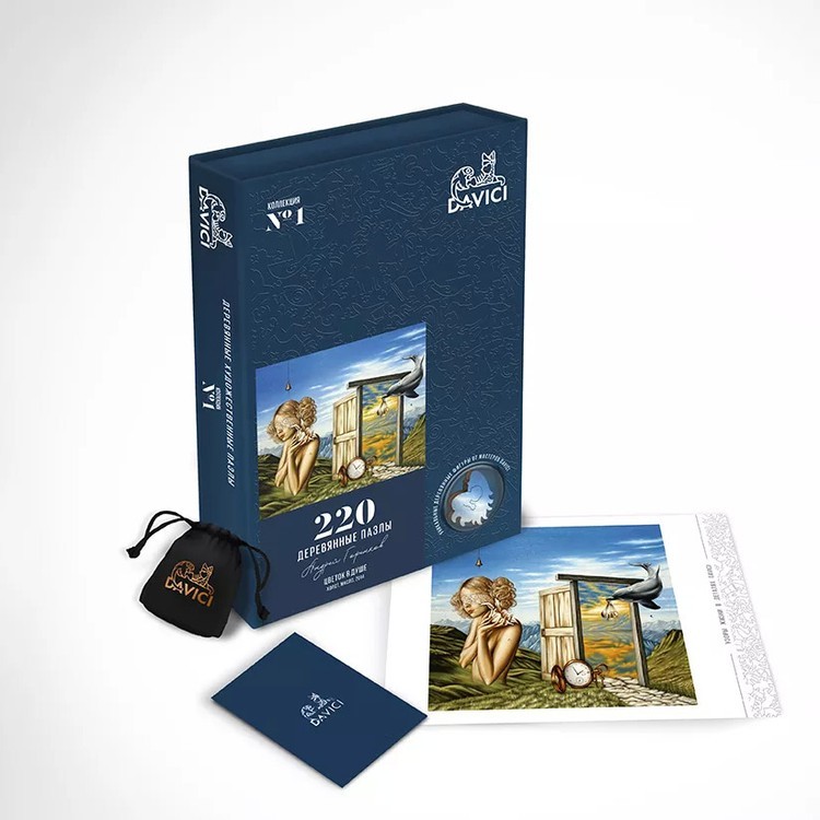 Деревянные пазлы DAVICI «Цветок в душе» — картинка 8