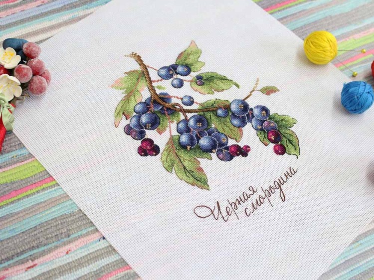Набор для вышивания «Дары природы. Чёрная смородина» — картинка 4