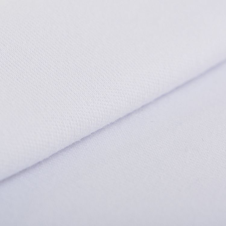 Ткань трикотаж 98% хлопок 2% эластан, 185х100 см, цвет: 02 белый, TBY — картинка 3