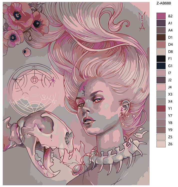 Картина по номерам «Сюрреализм цвета роз» — картинка 2