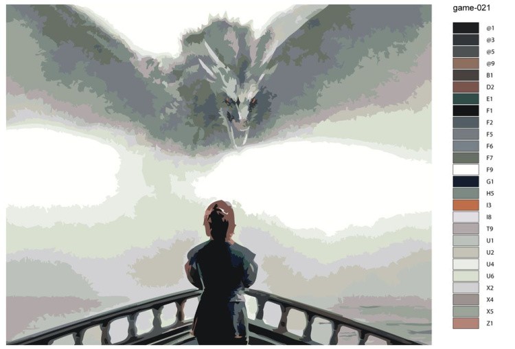 Картина по номерам «Игра престолов: Постер» — картинка 2