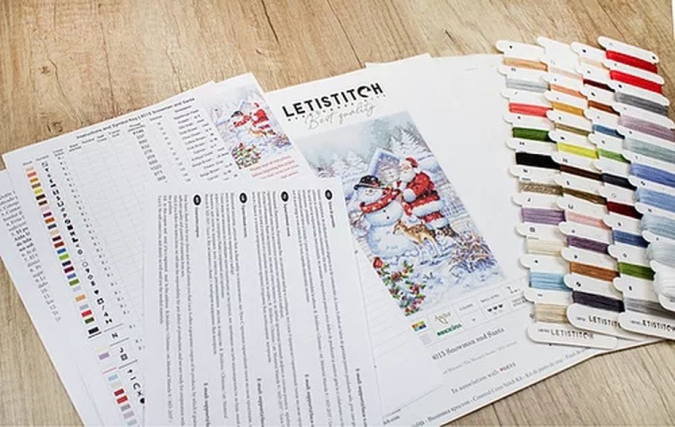 Набор для вышивания «Snowman and Santa» — картинка 7