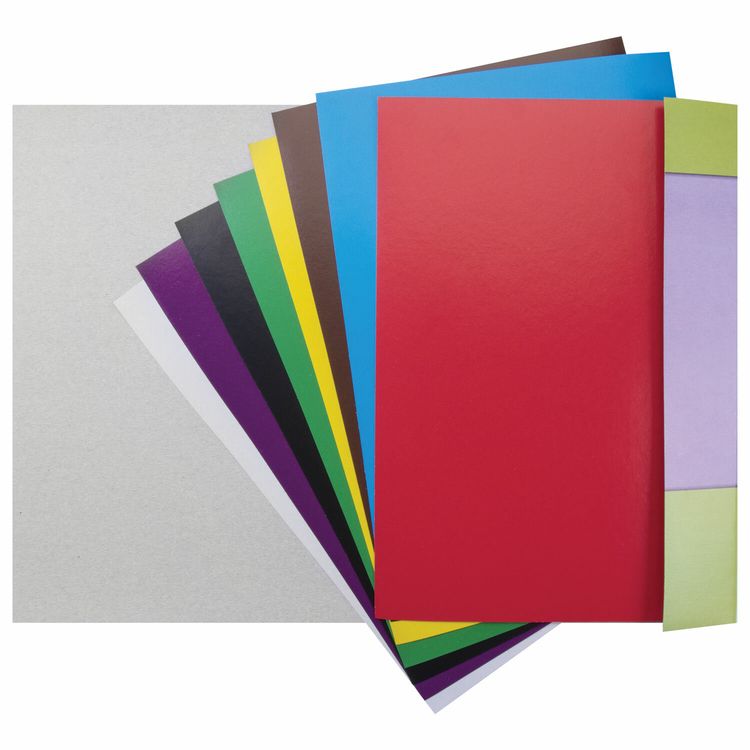 Картон цветной «Юнландик в горах» А4 мелованный (глянцевый), 8 л., 8 цв., в папке, Юнландия — картинка 3