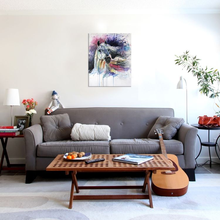 Картина по номерам «Лошадь акварелью» — картинка 4