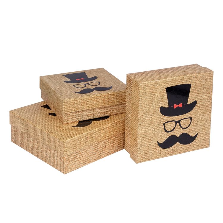 Набор подарочных коробок, форма: квадрат, 3 шт., Stilerra — картинка 2