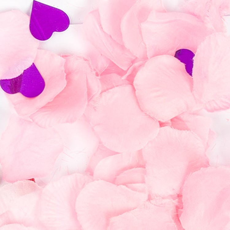 Пневмохлопушка 1 шт., 30 см, лепестки роз и фольгированные сердца, BOOMZEE — картинка 3