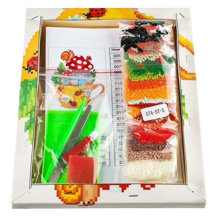 Алмазная вышивка «Грибная чашечка» — картинка 4