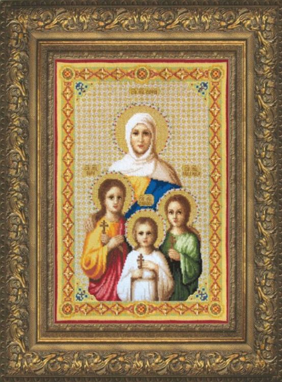 Набор для вышивания «Икона Вера, Надежда, Любовь и их мать София»