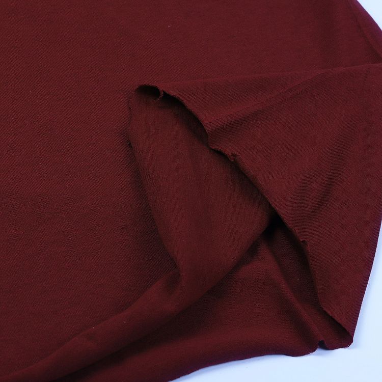 Ткань трикотаж Кулирка хлопок, 6 м, ширина 100+100 см, 145 г/м2, цвет: винный, TBY — картинка 4
