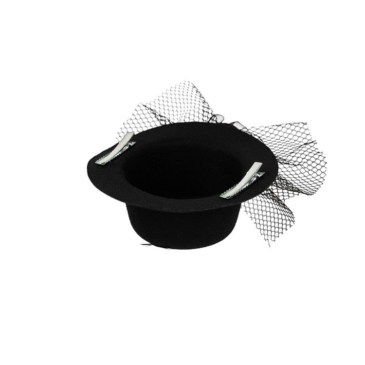 Шляпа-заколка 02_черная, 1 шт., BOOMZEE — картинка 2