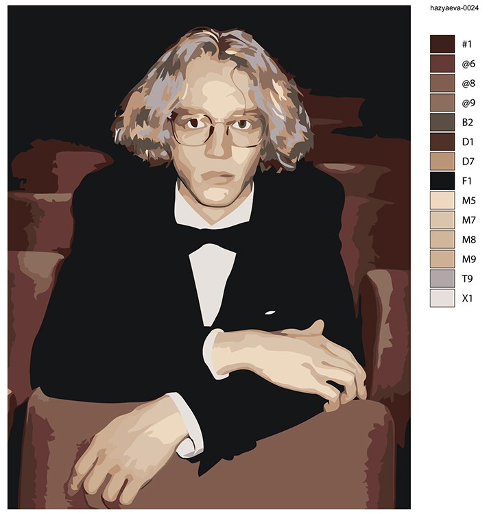 Картина по номерам «Твич стримеры Хазяева: Саша Парадеевич» — картинка 2