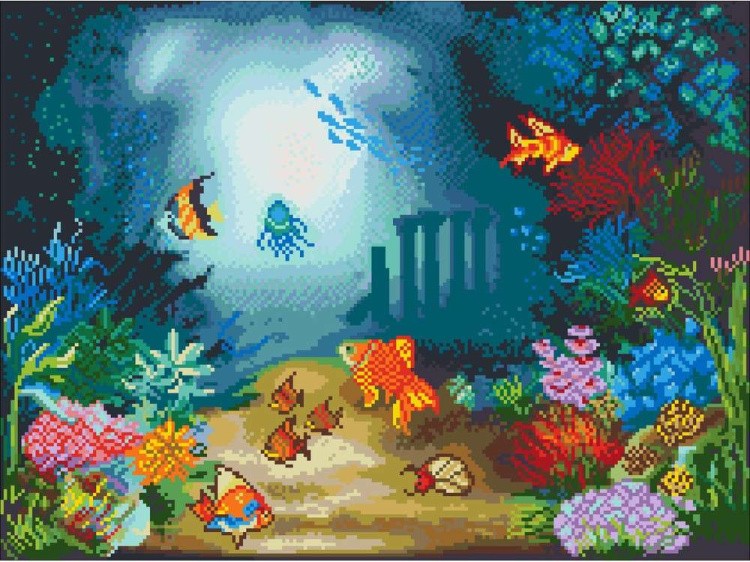 Набор для вышивания «Подводный мир» — картинка 2