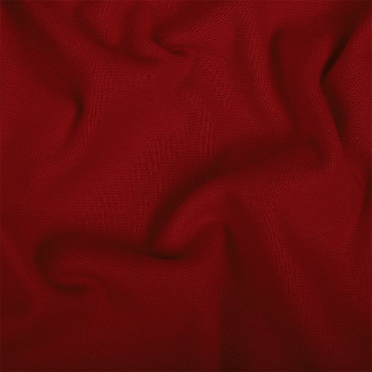 Ткань трикотаж Рибана с лайкрой, 3 м, ширина 80-90 см, 215 г/м2, опененд, цвет: красный, TBY — картинка 2