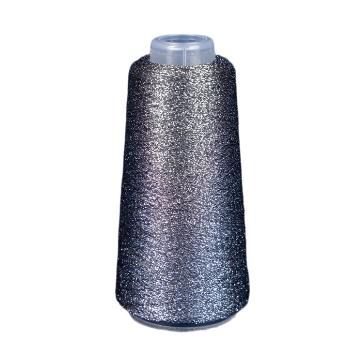 Пряжа бобинная OnlyWe Alluring shine (Аллюринг шайн) (L28), серый с серым люрексом, 1 шт., 50 г